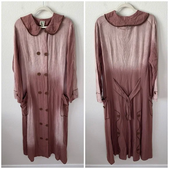 JADED GYPSY Lost in Love Coat Dusty Mauve SZ S/M NWT - Picture 2 of 7